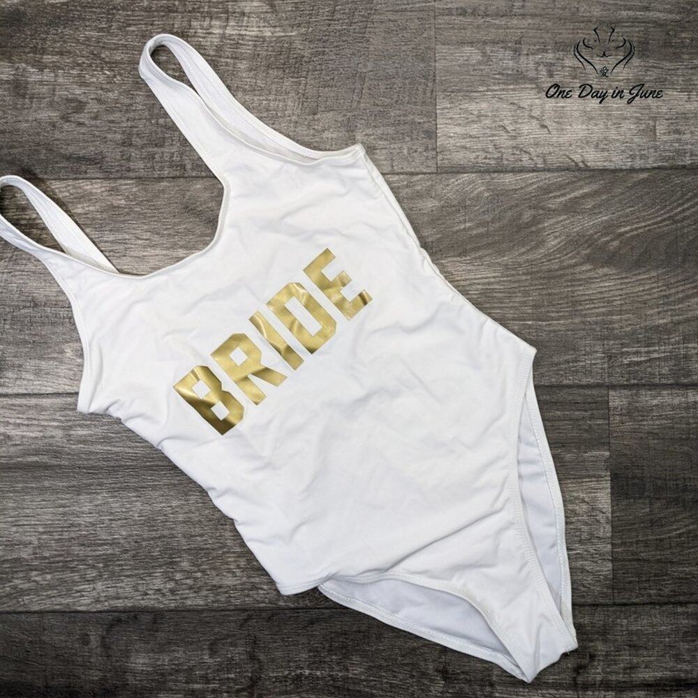 Elightvap Bride One Piece Swimsuit Size M